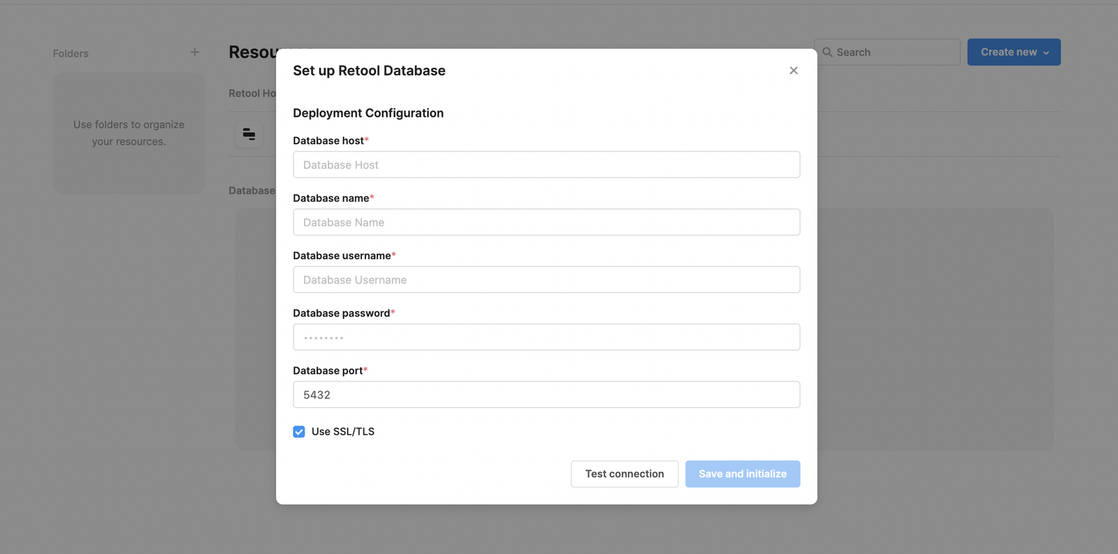 Set Up Retool Database On Self-hosted Deployments | Retool Docs