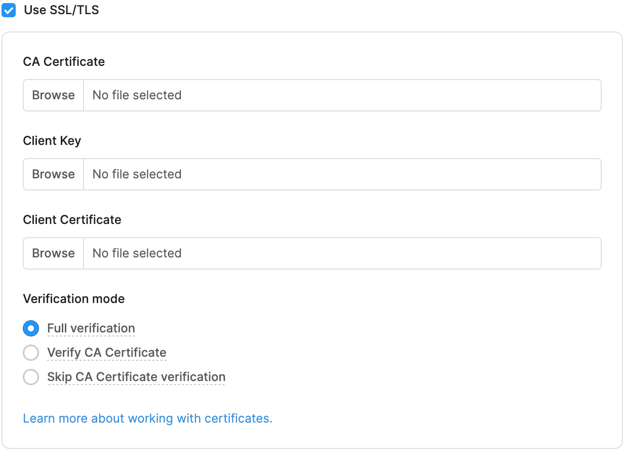 SSL/TLS Options