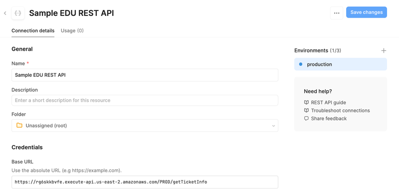 Assign API to Production