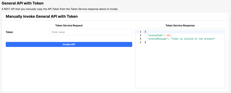 Environment variable for token