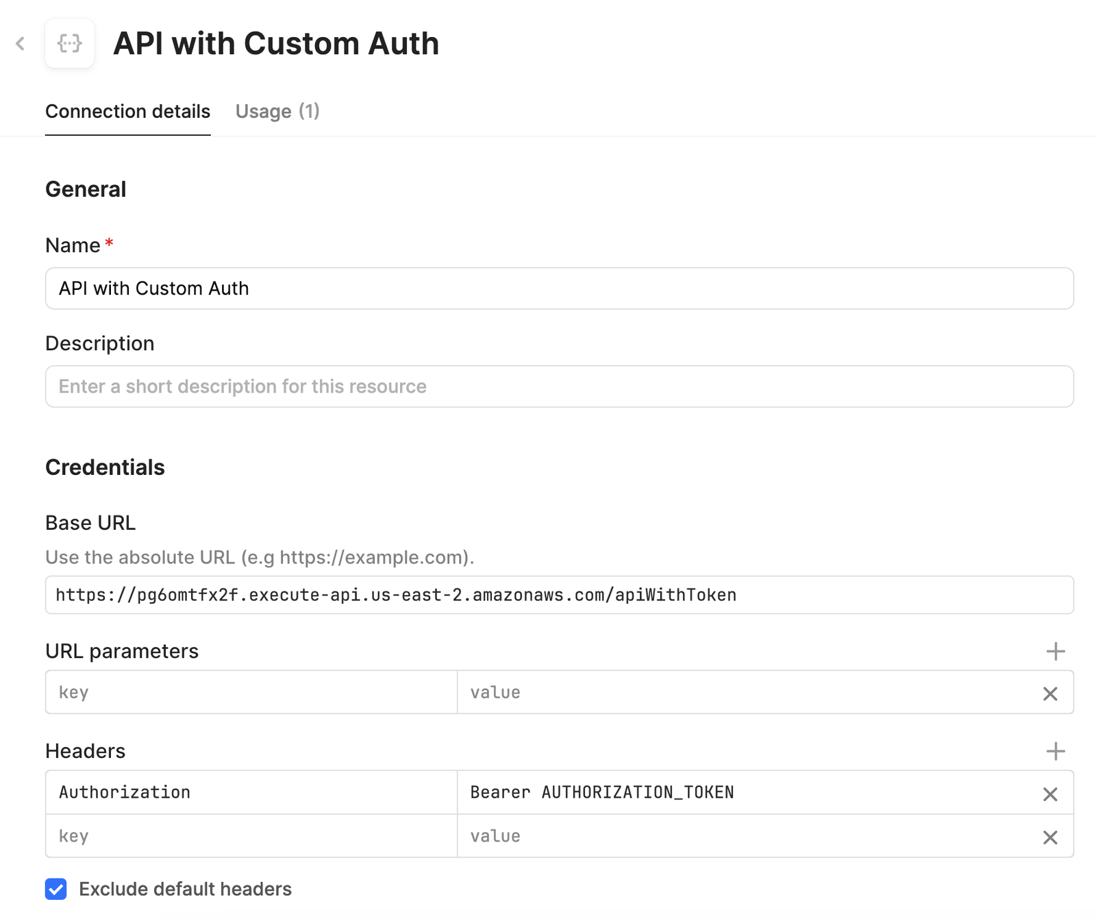 Environment variable for token