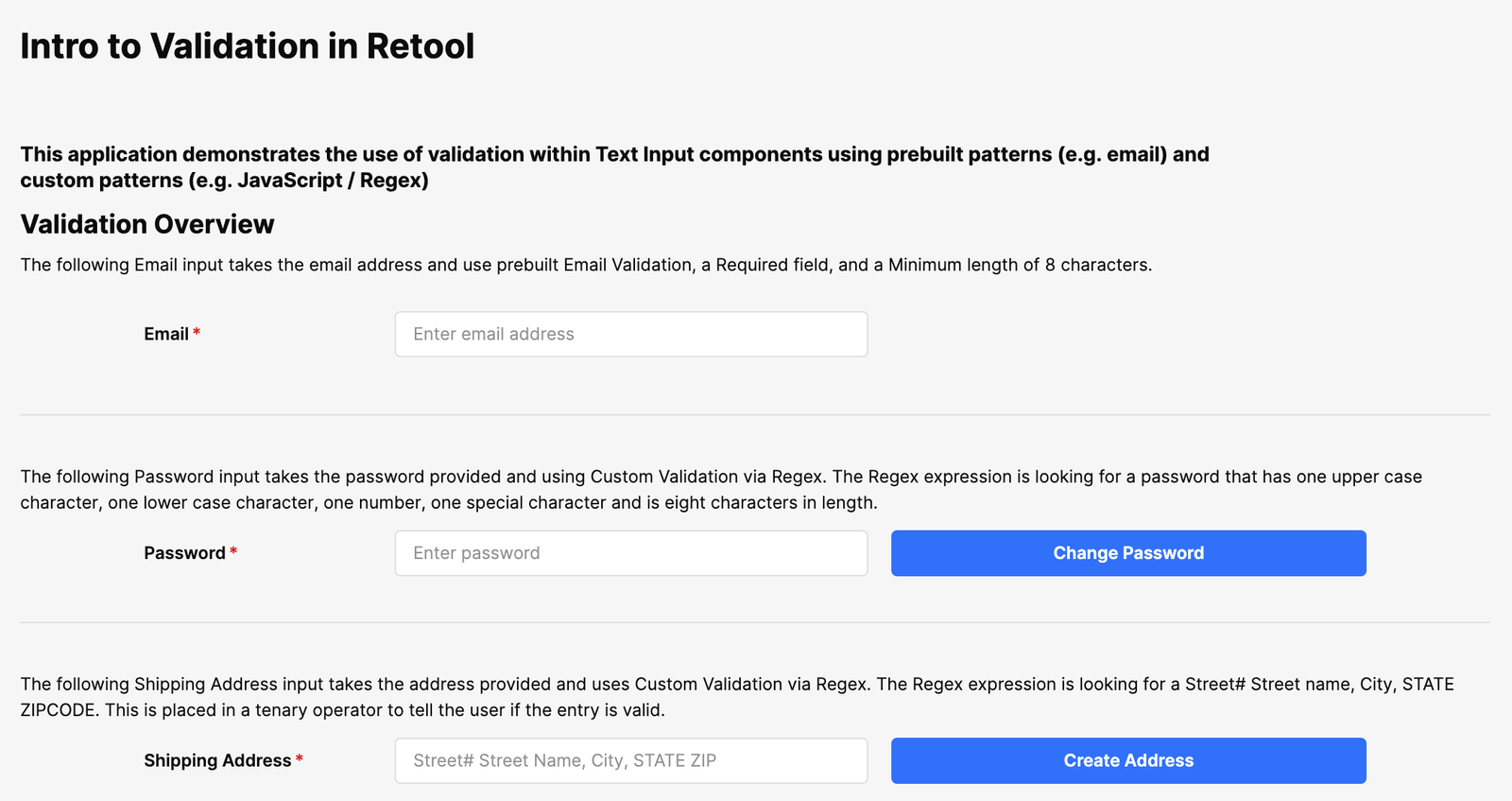 Input Validation App