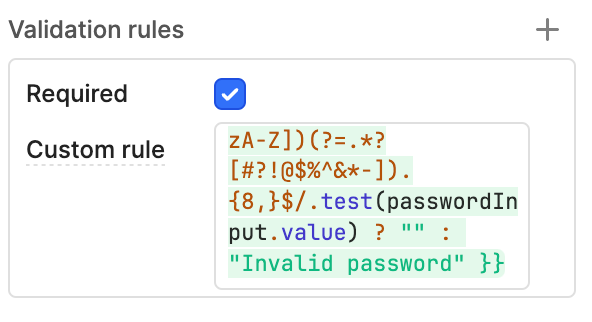 Password Validation