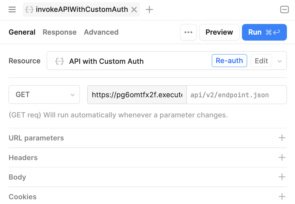 Environment variable for token