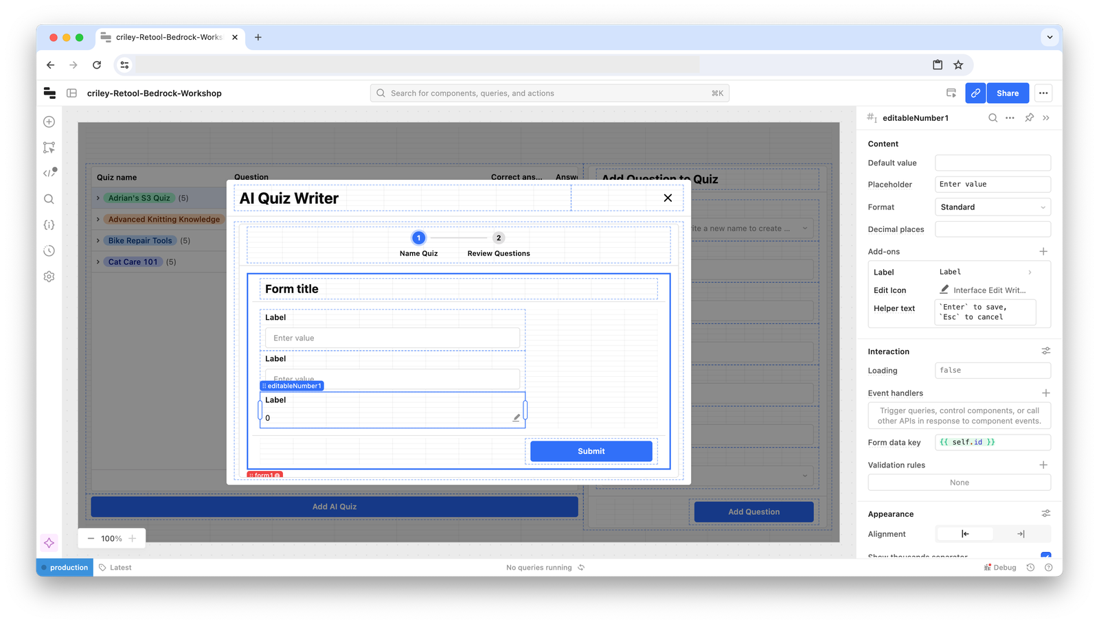 Add Components To Form