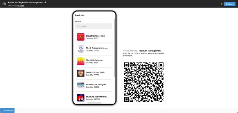 Open mobile apps using the QR code