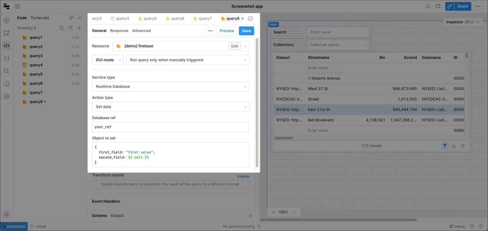 Setting a value to null