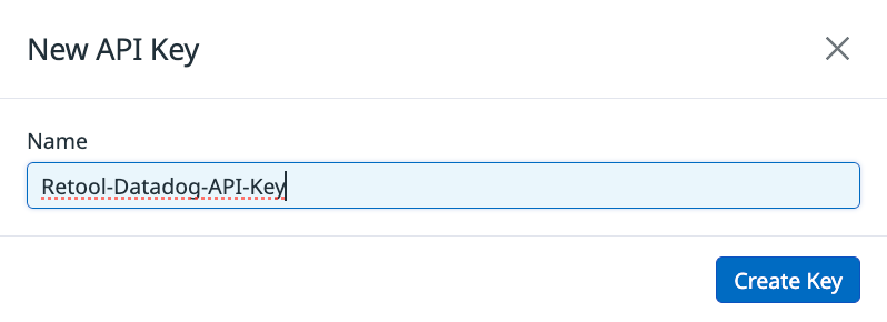 API Key name