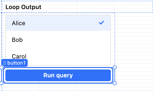 Click Run query button