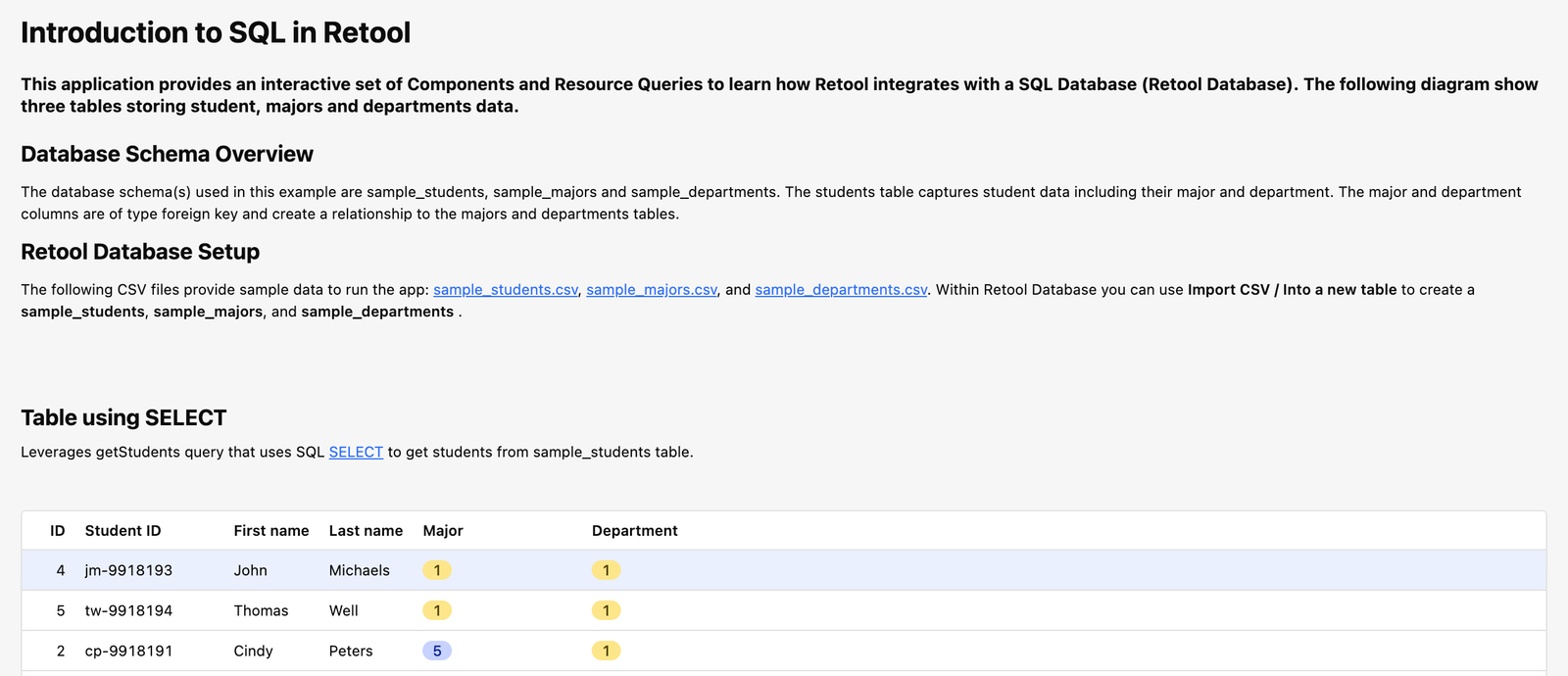 SQL App