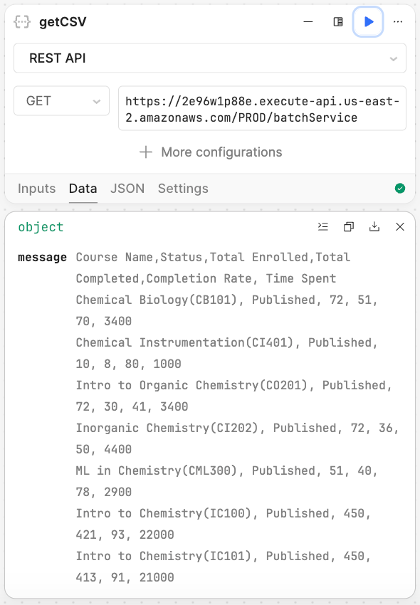 Test query
