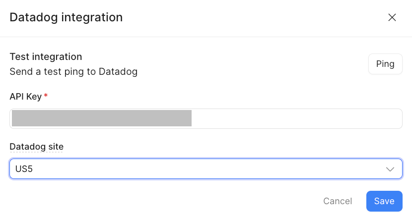 Datadog integration