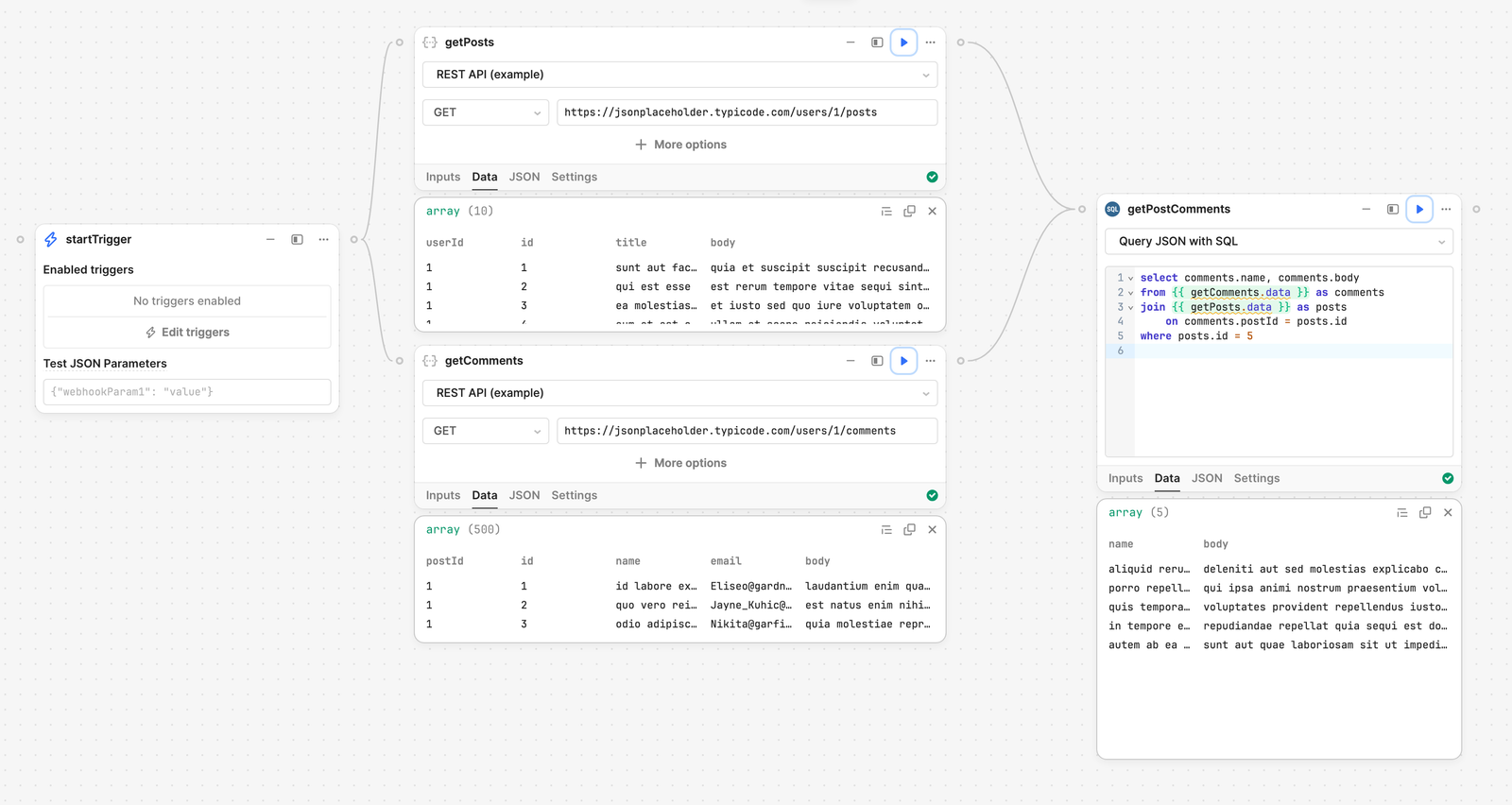 Query JSON with SQL