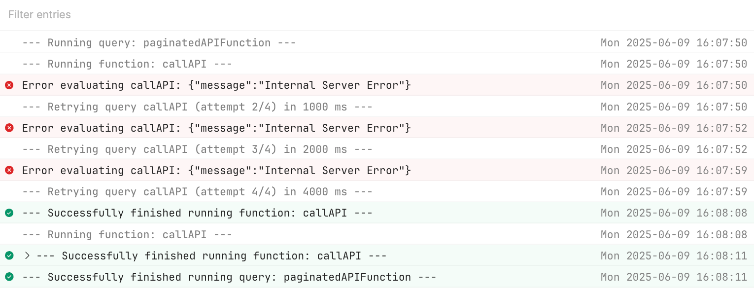 Resource Retries