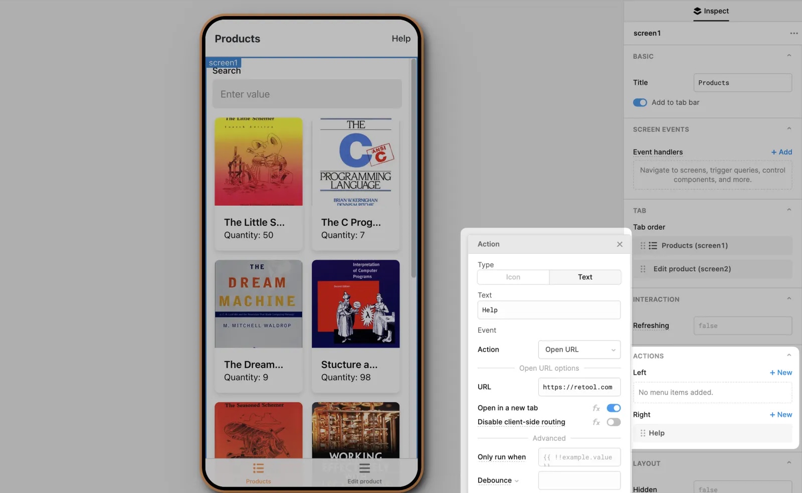 Action buttons provide additional ways for users to interact with your apps