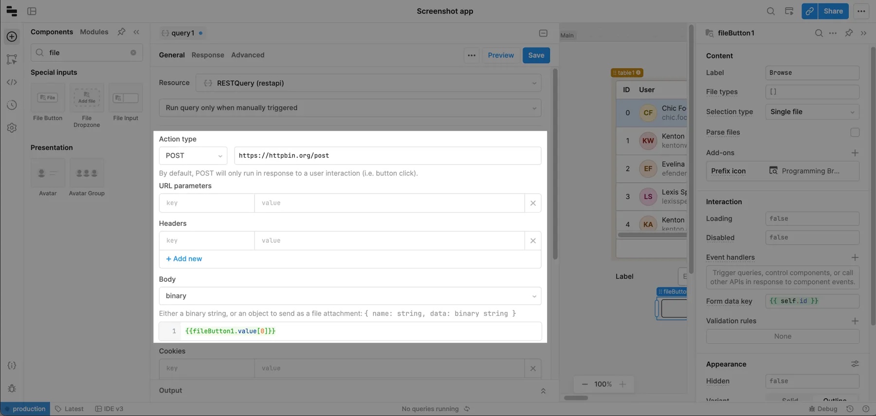 Upload file over REST using binary data