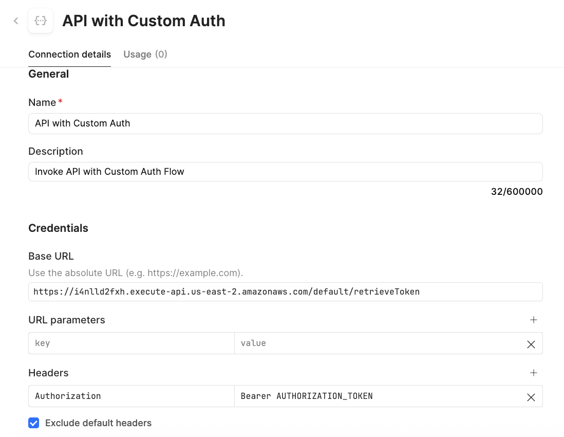 Environment variable for token