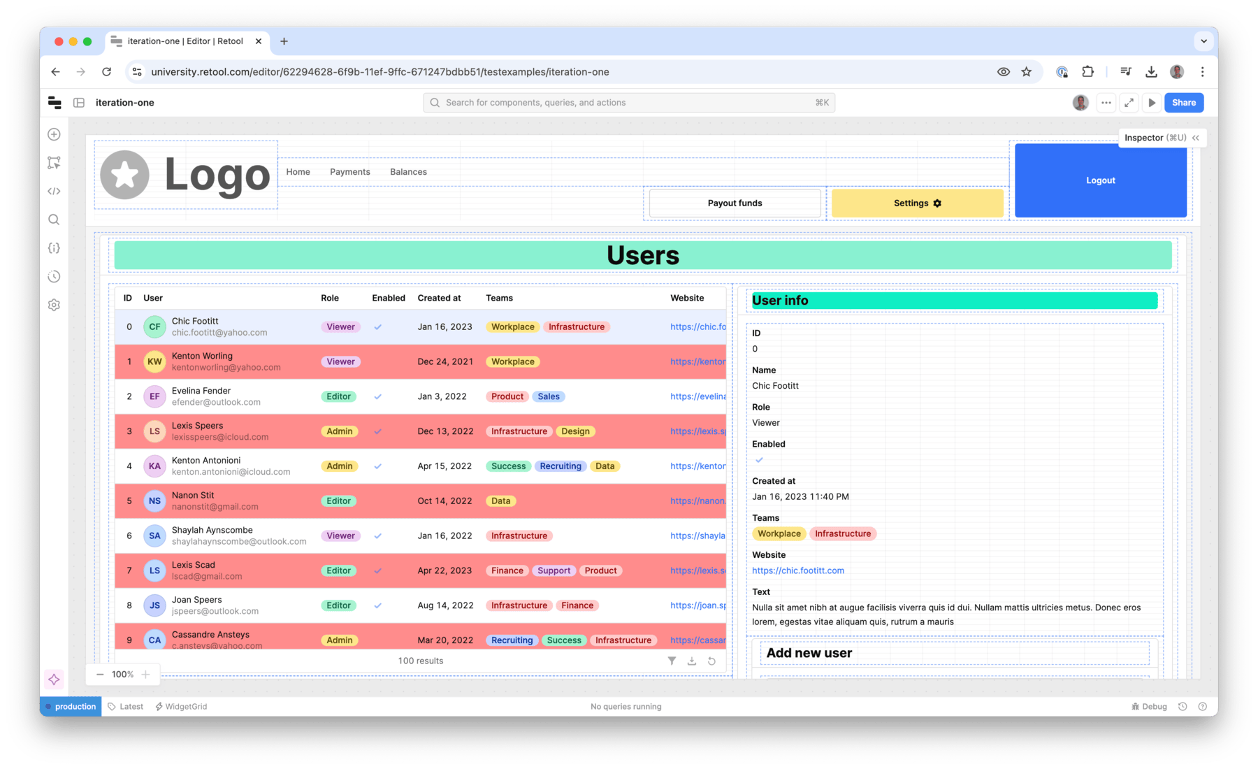 Iteration One App