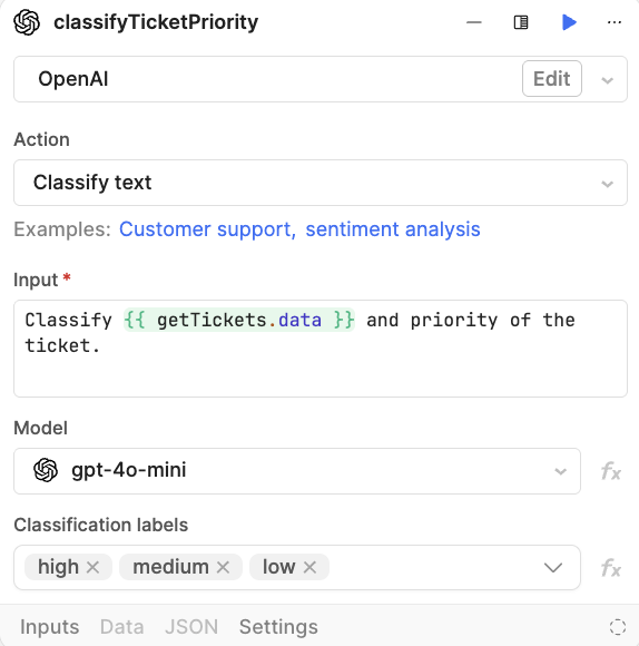 AI Actions example