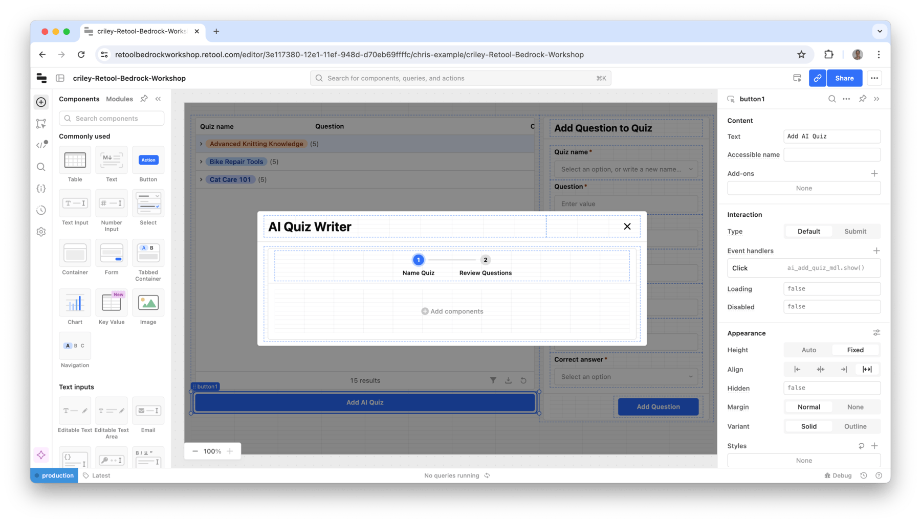Confirm Modal Opens