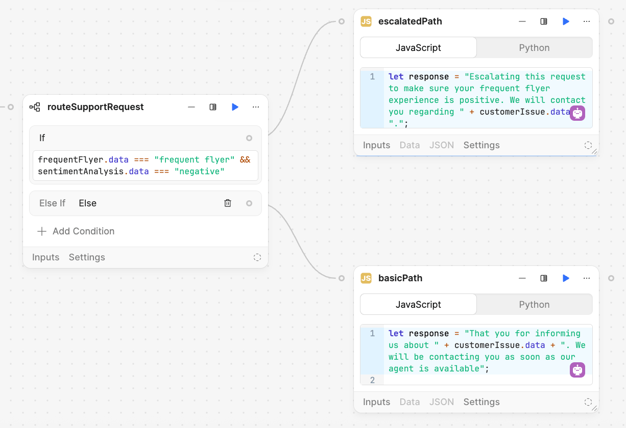 Retool Workflow using AI Action to integrate LLM Classifier