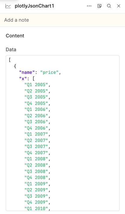 Plotly data file entry in right-panel