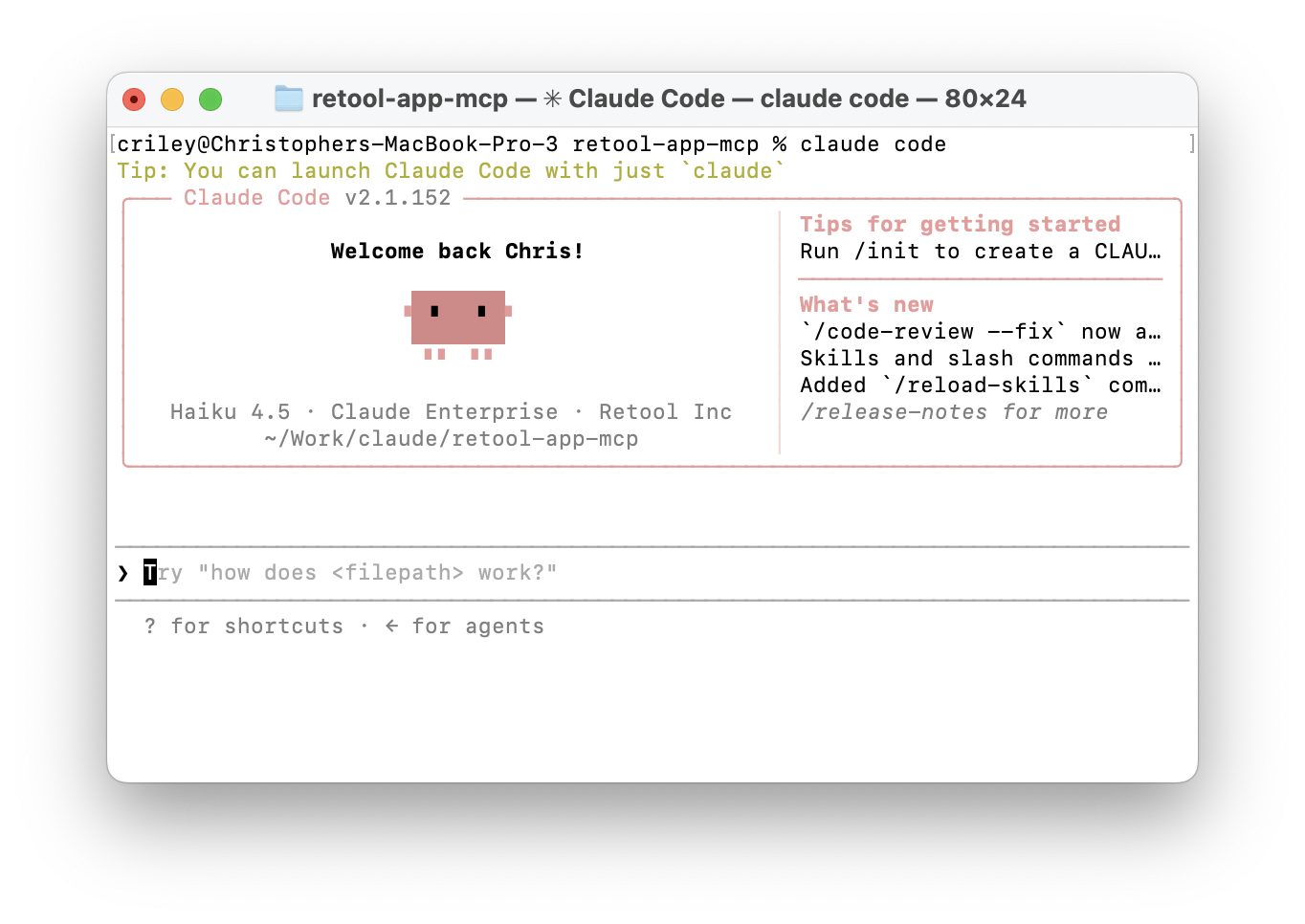 Claude Code terminal