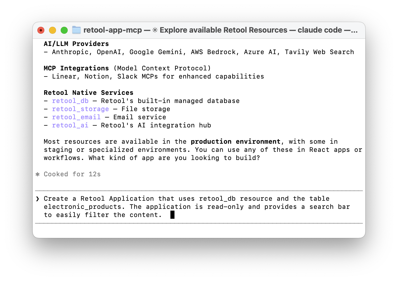 App generation prompt