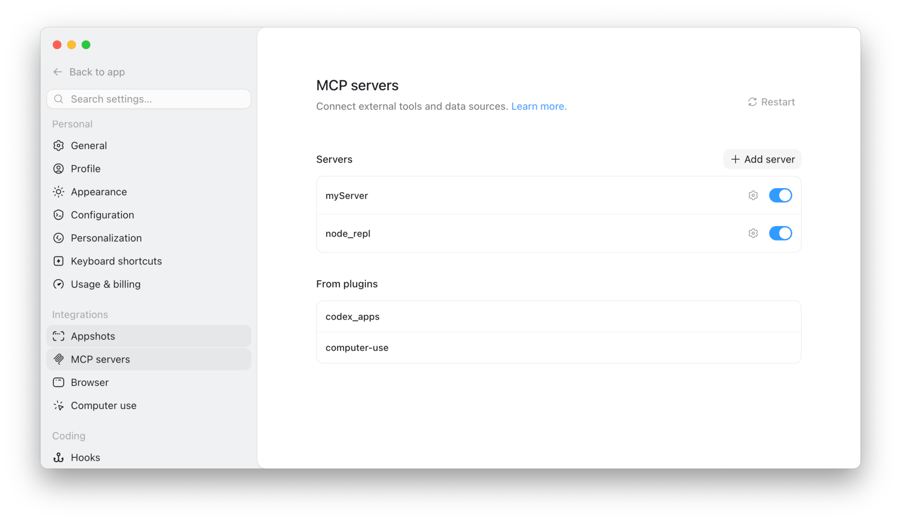 Codex MCP Server