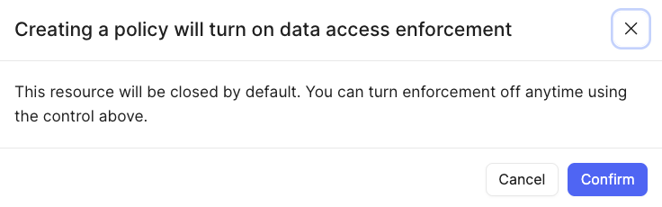 Confirm enforcement