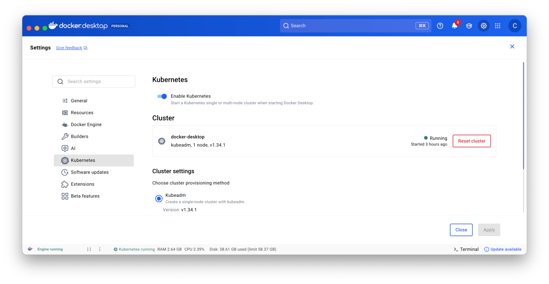 Docker Desktop Kubernetes