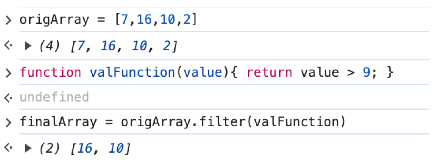 Filter example