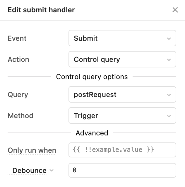 Event handler