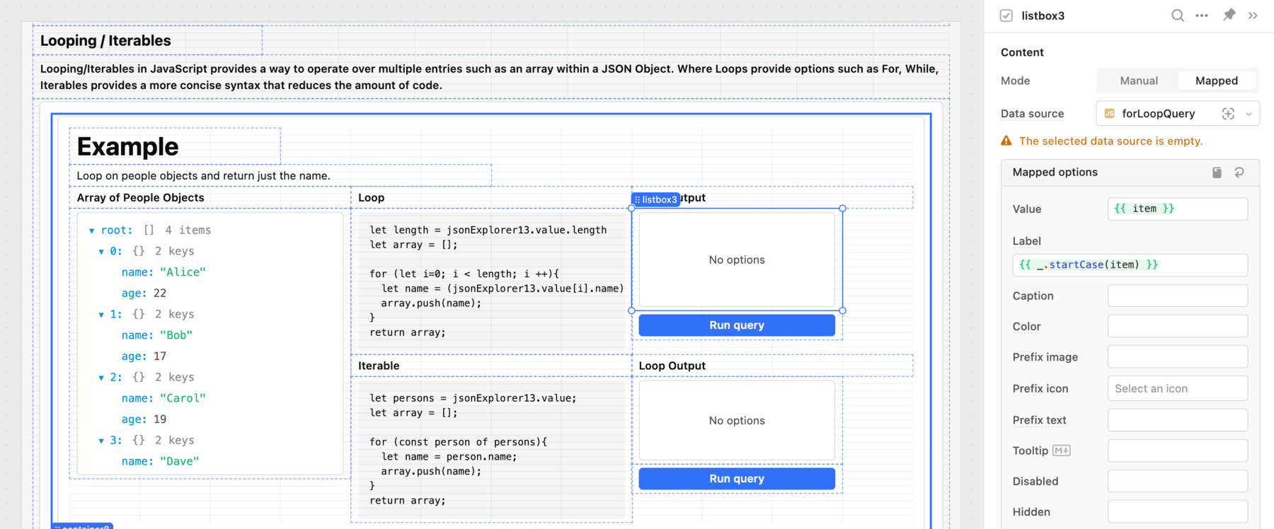 listBox data source