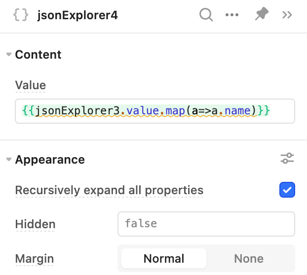 Inline JS with Map