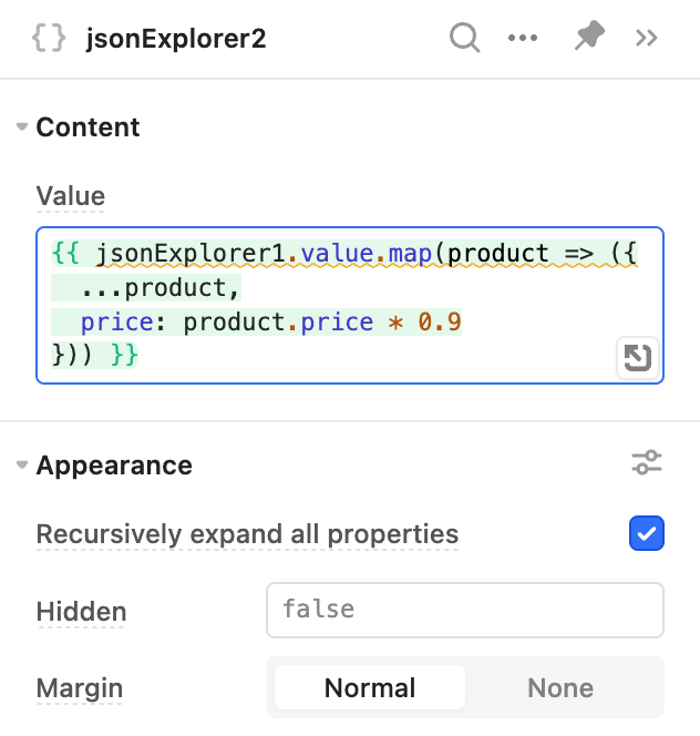 Inline JS with Map and Spread Operator