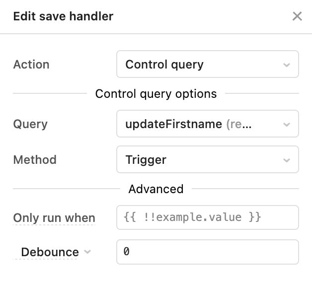 Save event handler