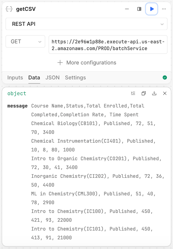 Test query
