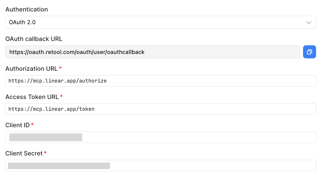 Linear OAuth2 authentication