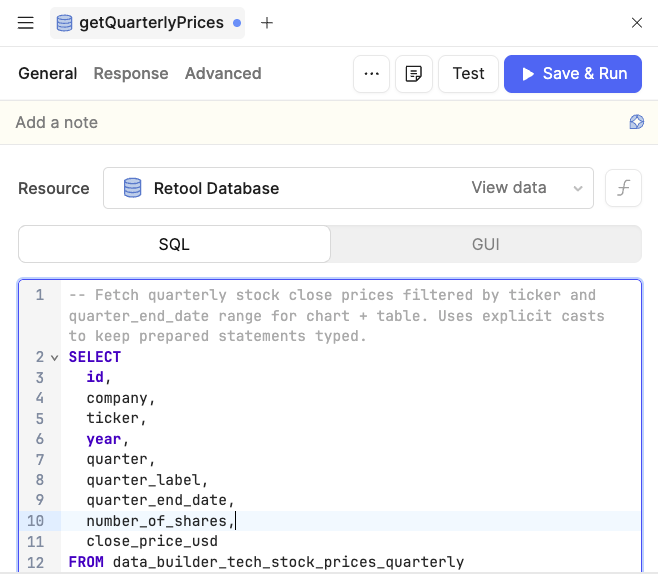 Updated SELECT query with number_of_shares