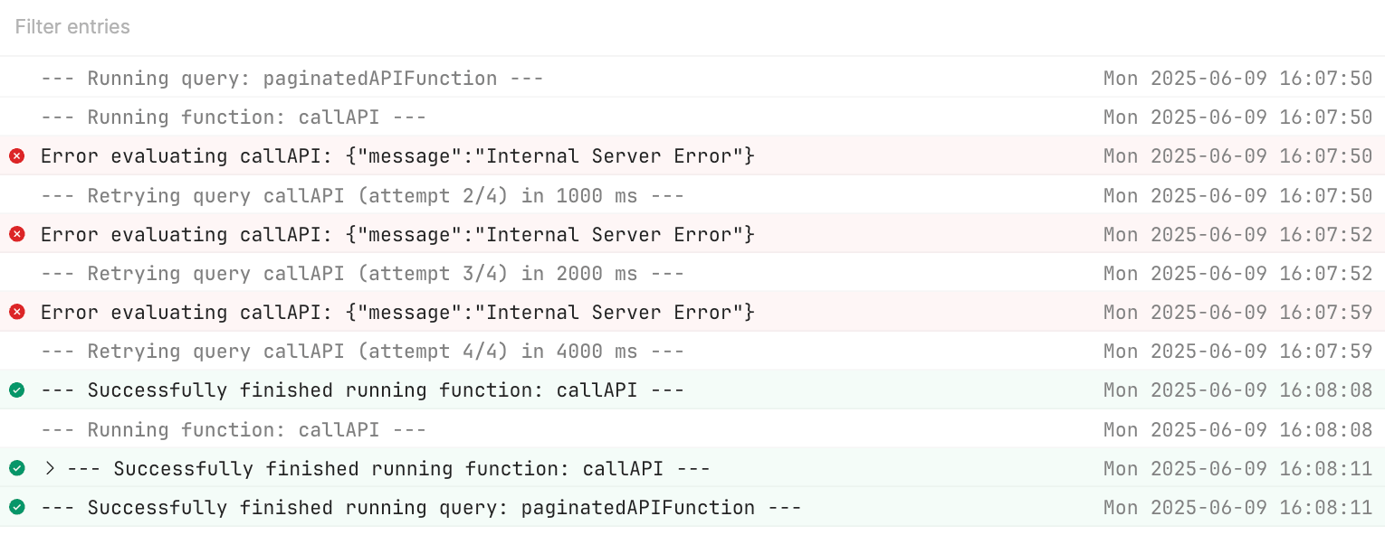 Resource Retries