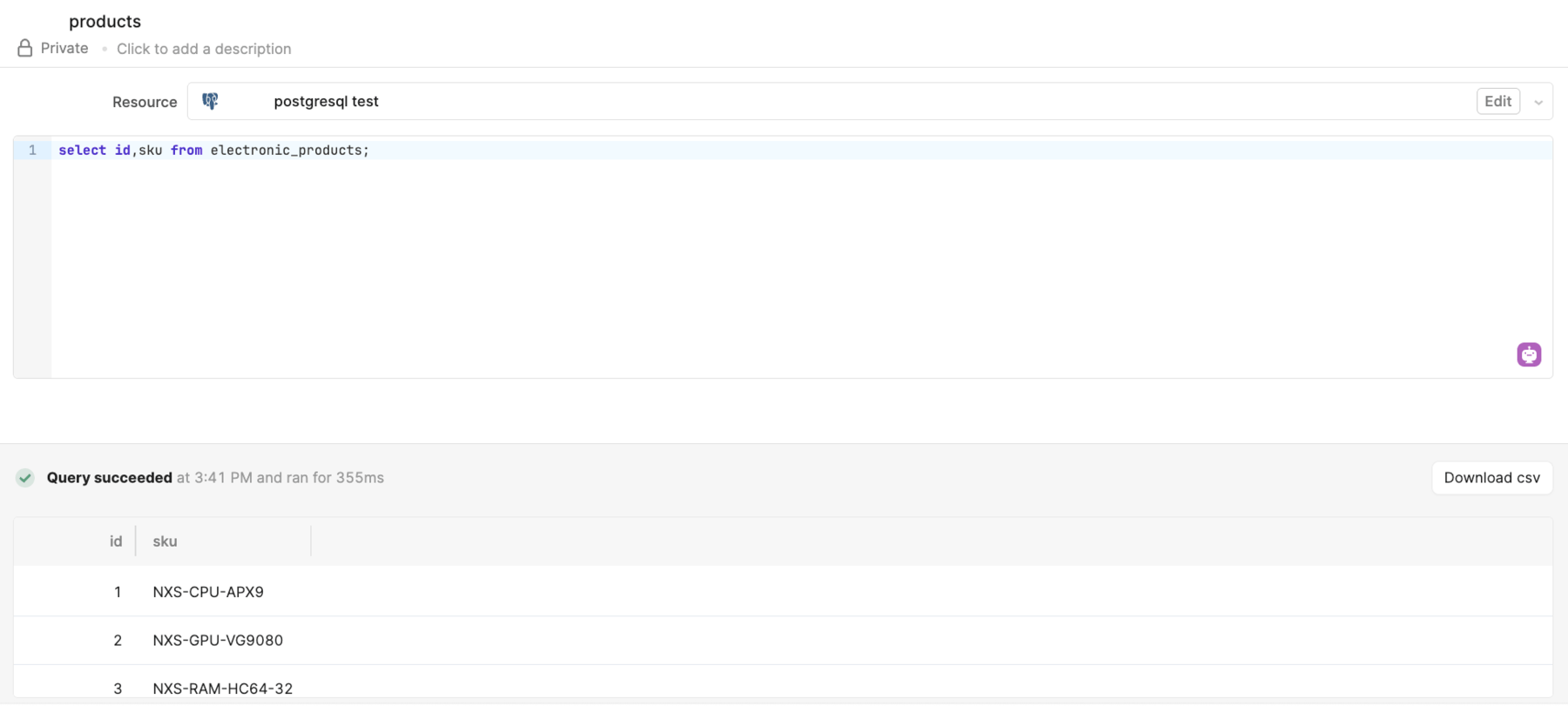 Success query