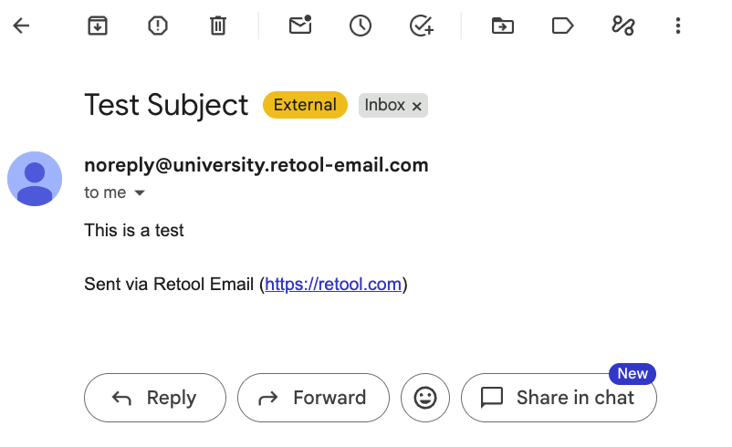 Test email