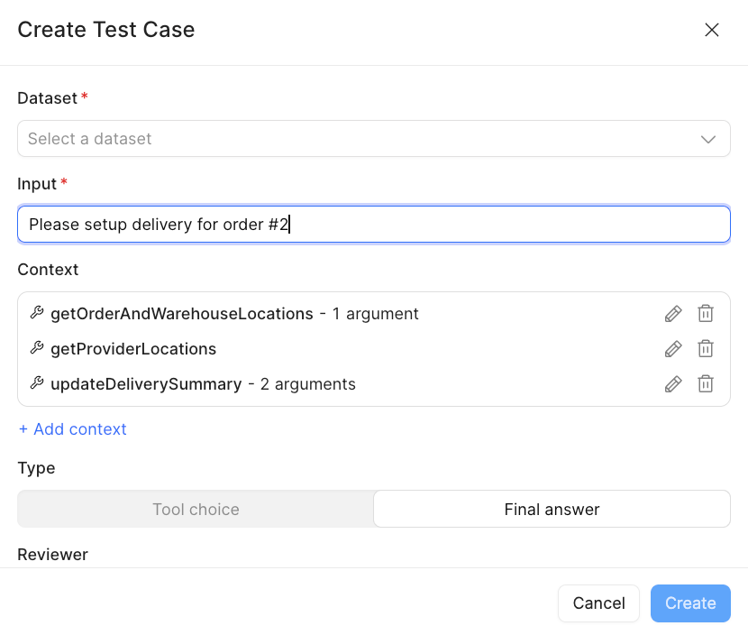 Test case overview